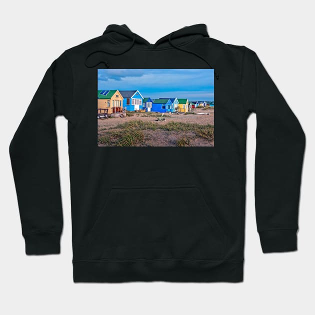 Hengistbury Head Beach Huts Bournemouth Dorset Hoodie by AndyEvansPhotos